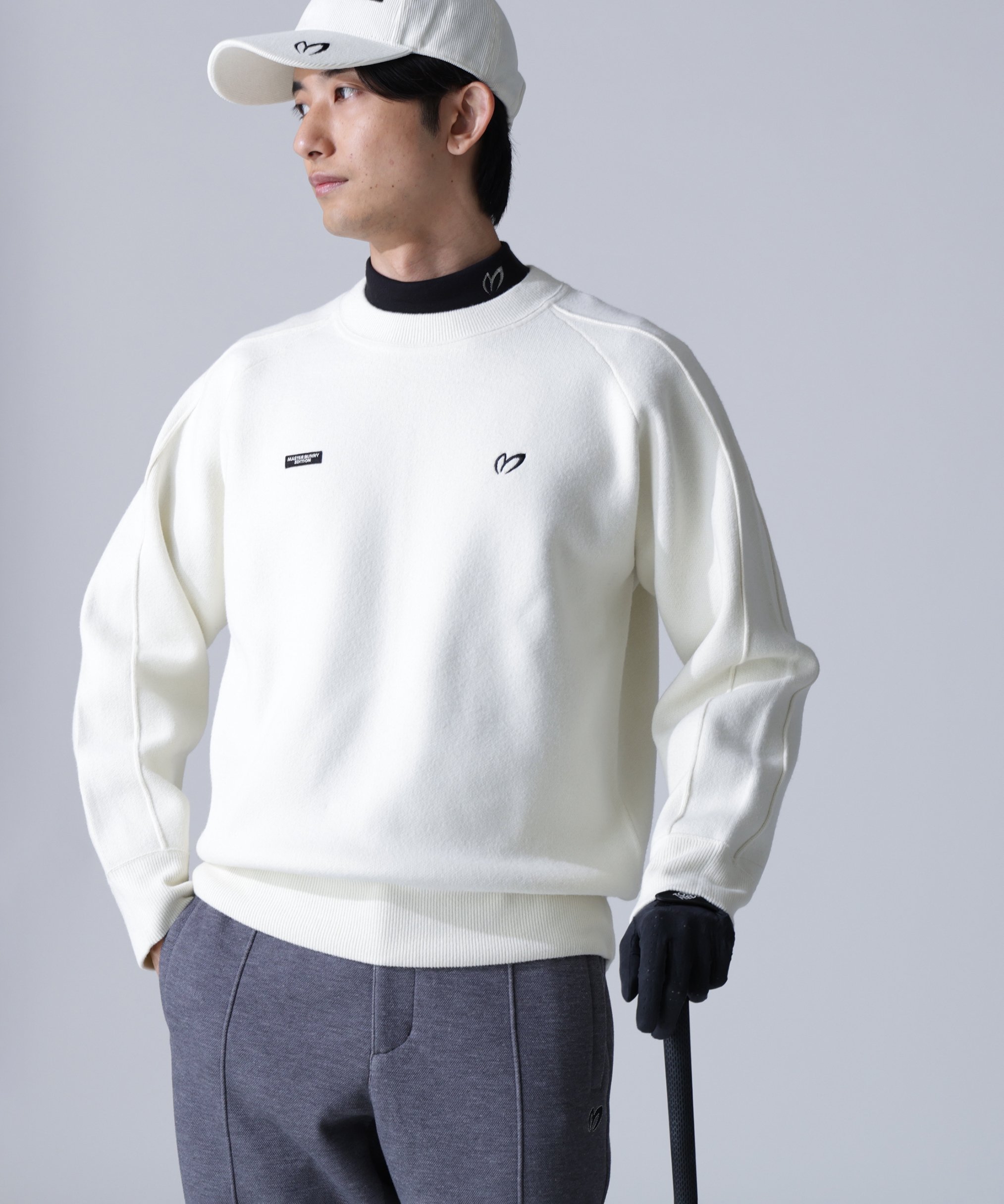 MASTER BUNNY EDITION｜Wジャガードクルーネックニットプルオーバー