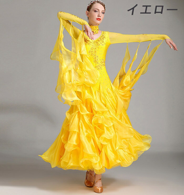 楽天市場】社交ダンス衣装 社交ダンス ドレス 社交 ダンス練習着 7