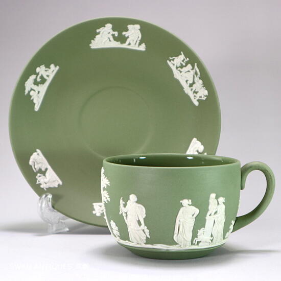 楽天市場】ウェッジウッド Wedgwood ジャスパー セージグリーン カップ