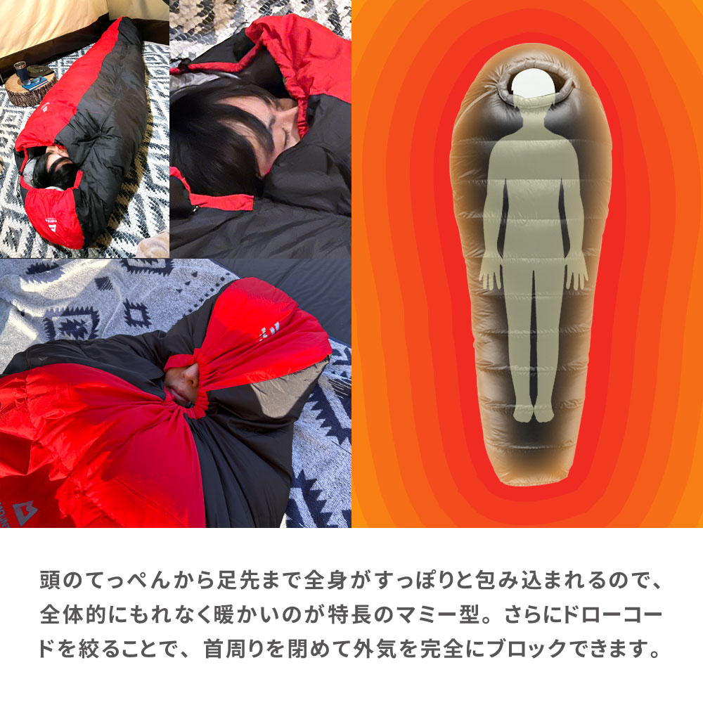 楽天市場】【最大15％OFF配布中】 シュラフ 寝袋 ダウン ダウン量1.8