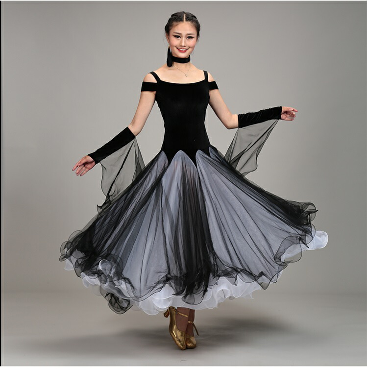 楽天市場】レディース 社交ダンス衣装 モダンドレス ラテンダンス