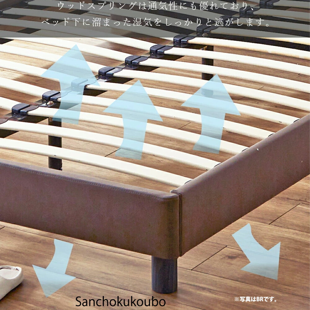 楽天市場】LMA キングベッド キングサイズ ベッドフレーム 北欧