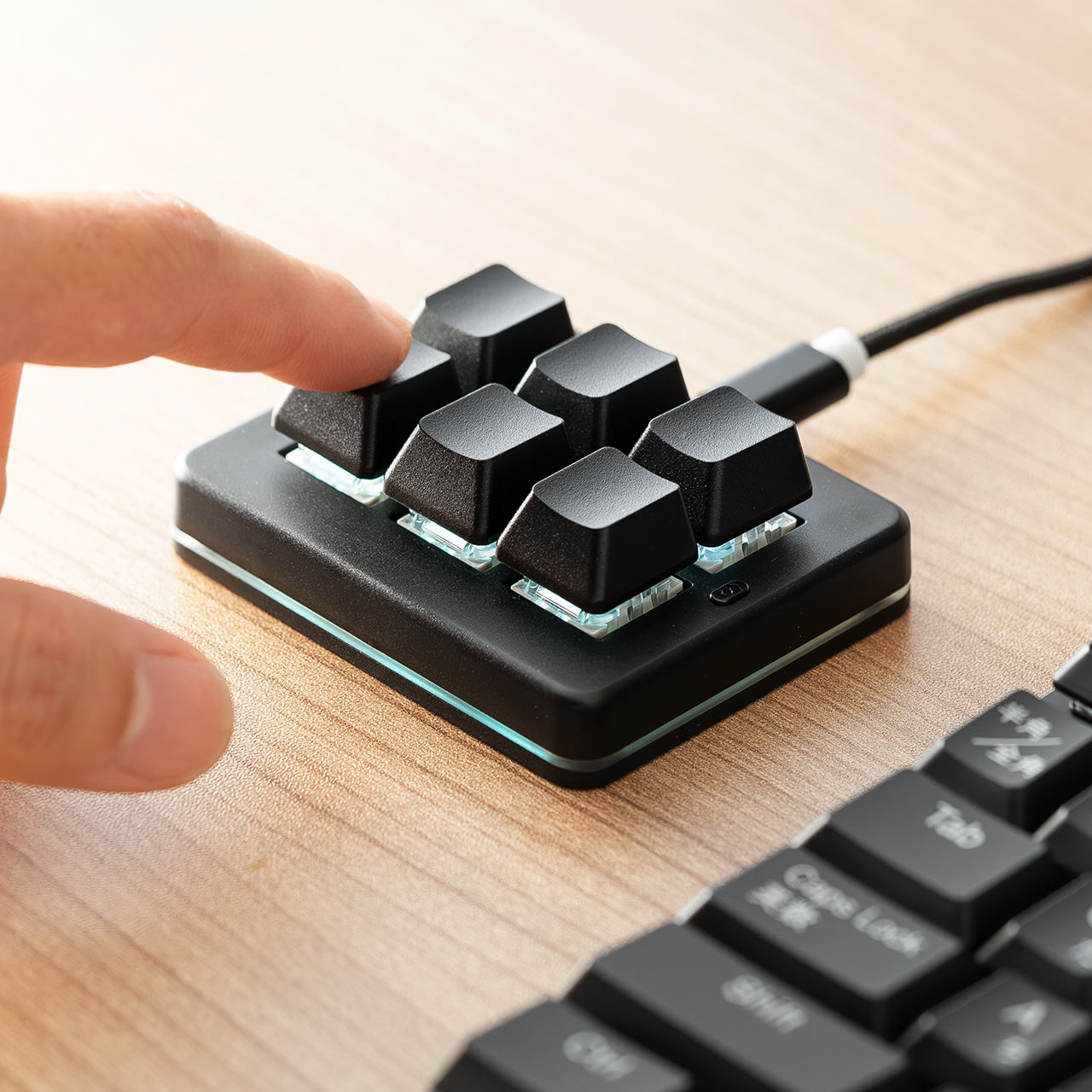 楽天市場】プログラマブルキーボード ミニ6キー 片手キーボード 左手
