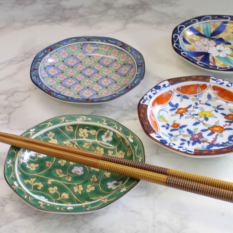 楽天市場】【アウトレット】京友禅 八角小皿 11cm (4柄選択) ※サイズ