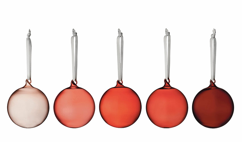 楽天市場】イッタラ / オーナメントボール 5個セット レッド [ Iittala