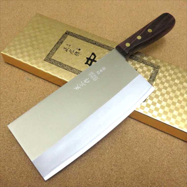 楽天市場】関の刃物 中華包丁 21cm (210mm) 正広 角大型 中厚 本割込三