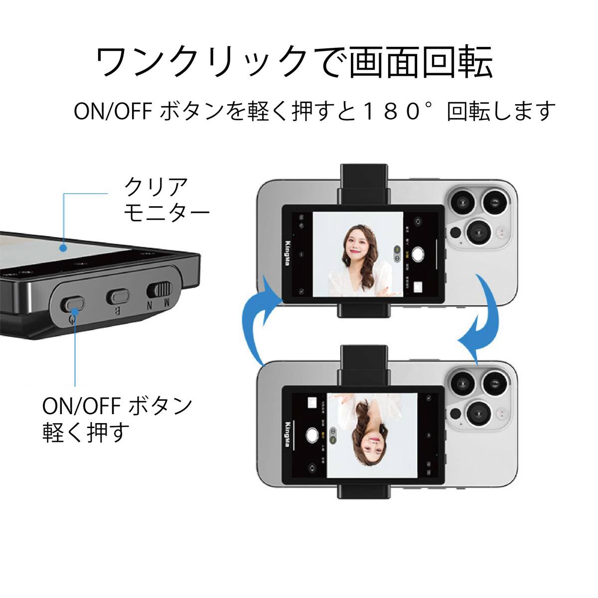 楽天市場】【自撮りモニター】iPhone 背面カメラ 確認用ディスプレイ