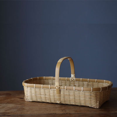 楽天市場】竹かご 竹籠 かご バスケット 公長齋小菅 手提げ竹かご