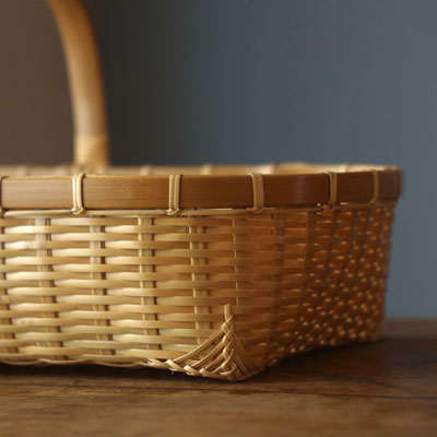 楽天市場】竹かご 竹籠 かご バスケット 公長齋小菅 手提げ竹かご