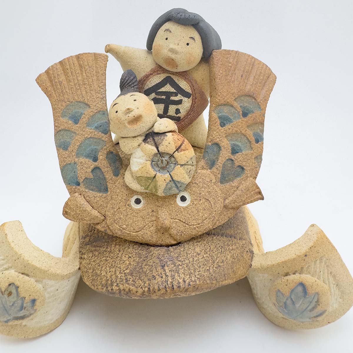 楽天市場】滝上真由美作 端午陶人形 おもしろかぶと 五月人形