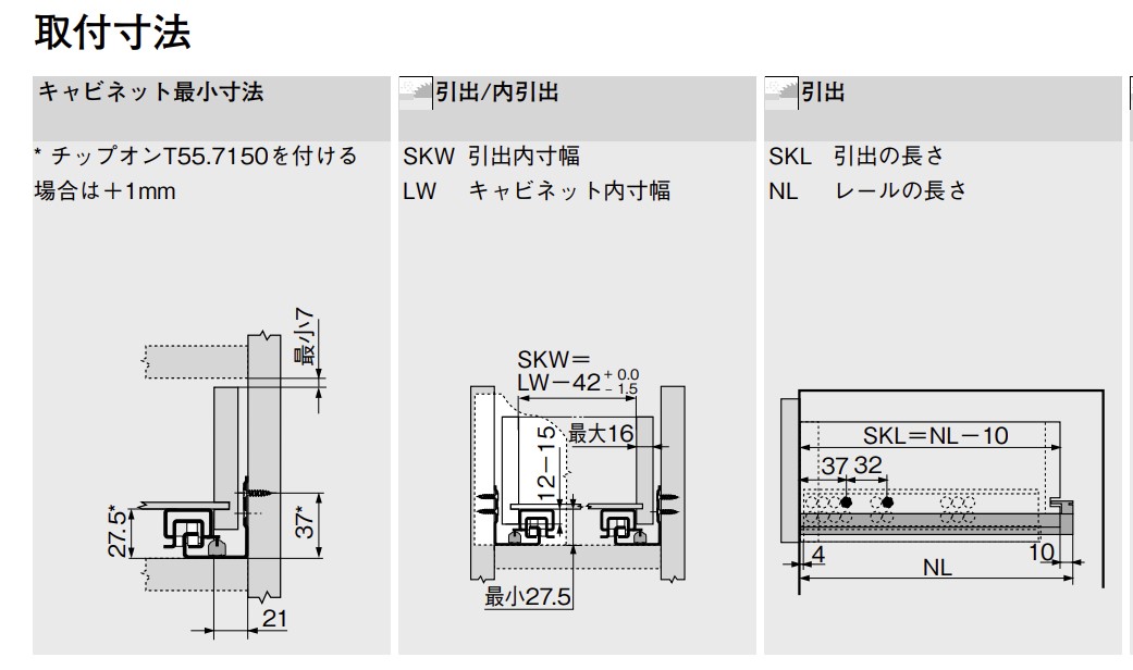 楽天市場】blum/ブルム スライドレール 560H型 【250mm】【300mm