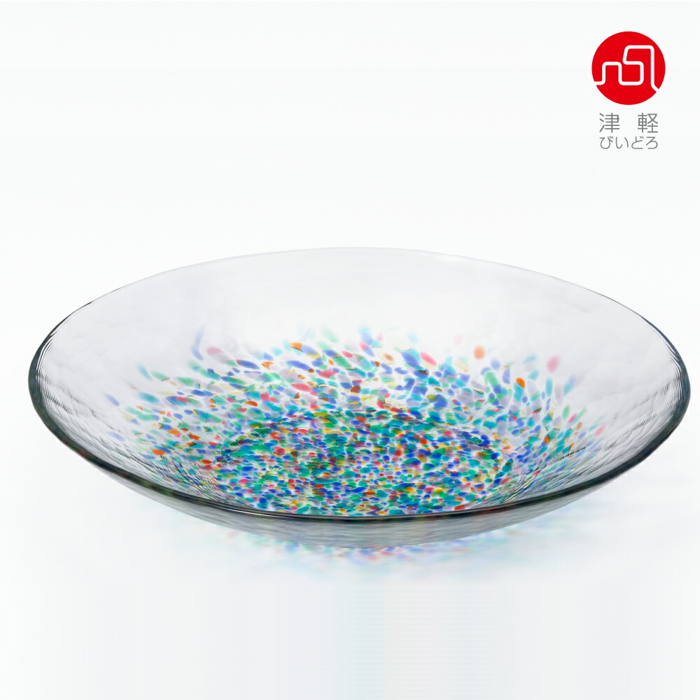 楽天市場】ガラス ボウル 皿【 津軽びいどろ MATSURI まつり 盛皿