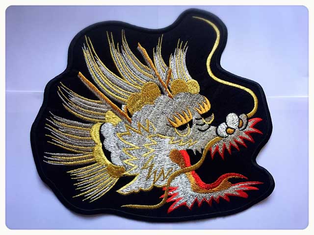 楽天市場】特大龍ワッペン【ネコポスOK】【アイロン接着付】【刺繍