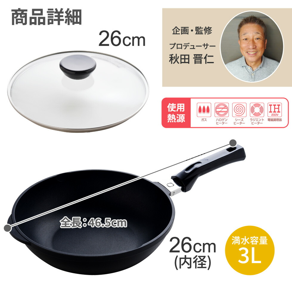 楽天市場】【5日限定15％OFFクーポン】26cm フライパン 深型 復刻 ミニ