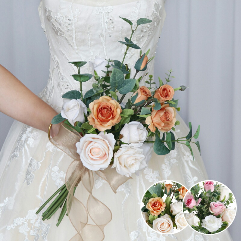 楽天市場】ブーケ 造花 ウェディングブーケ ブライダルブーケ シャワー