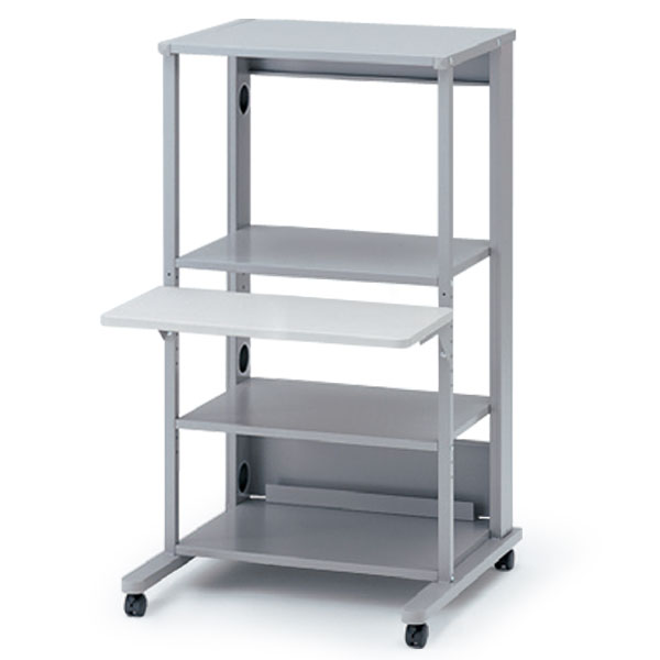 楽天市場】ラック パソコンラック 棚可動タイプ キャスター付 W60