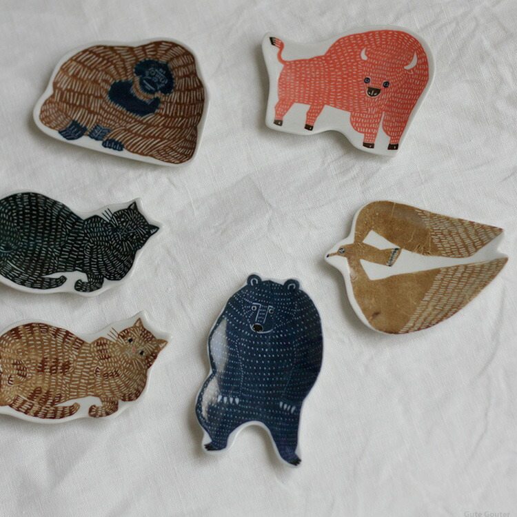 楽天市場】倉敷意匠 動物 豆皿6枚セット kata kata 印判手 カタカタ