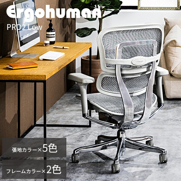 楽天市場】エルゴヒューマン プロ2 ロー オフィスチェア LOW エラスト