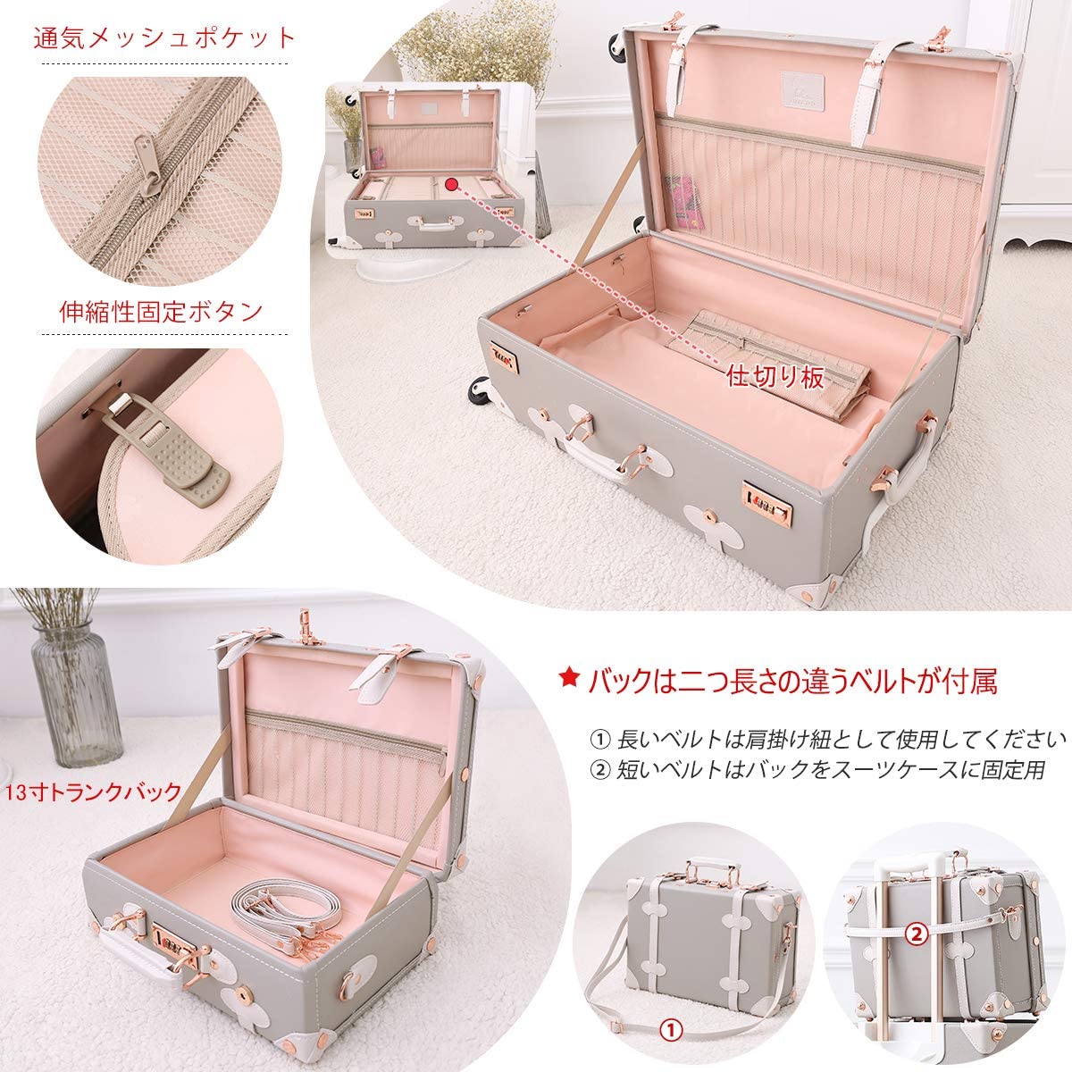 楽天市場】【uniwalker】キャリーケース かわいい MSサイズ ミニ