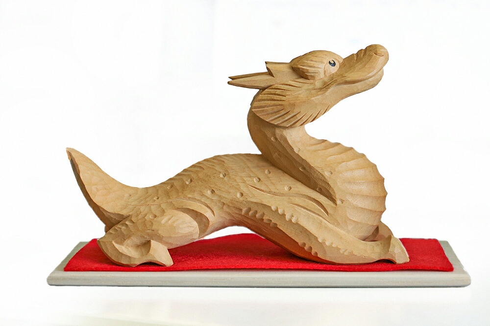 楽天市場】【総高11cm】龍 木彫り 置物 仕様：無垢 / 素材：楠（干支