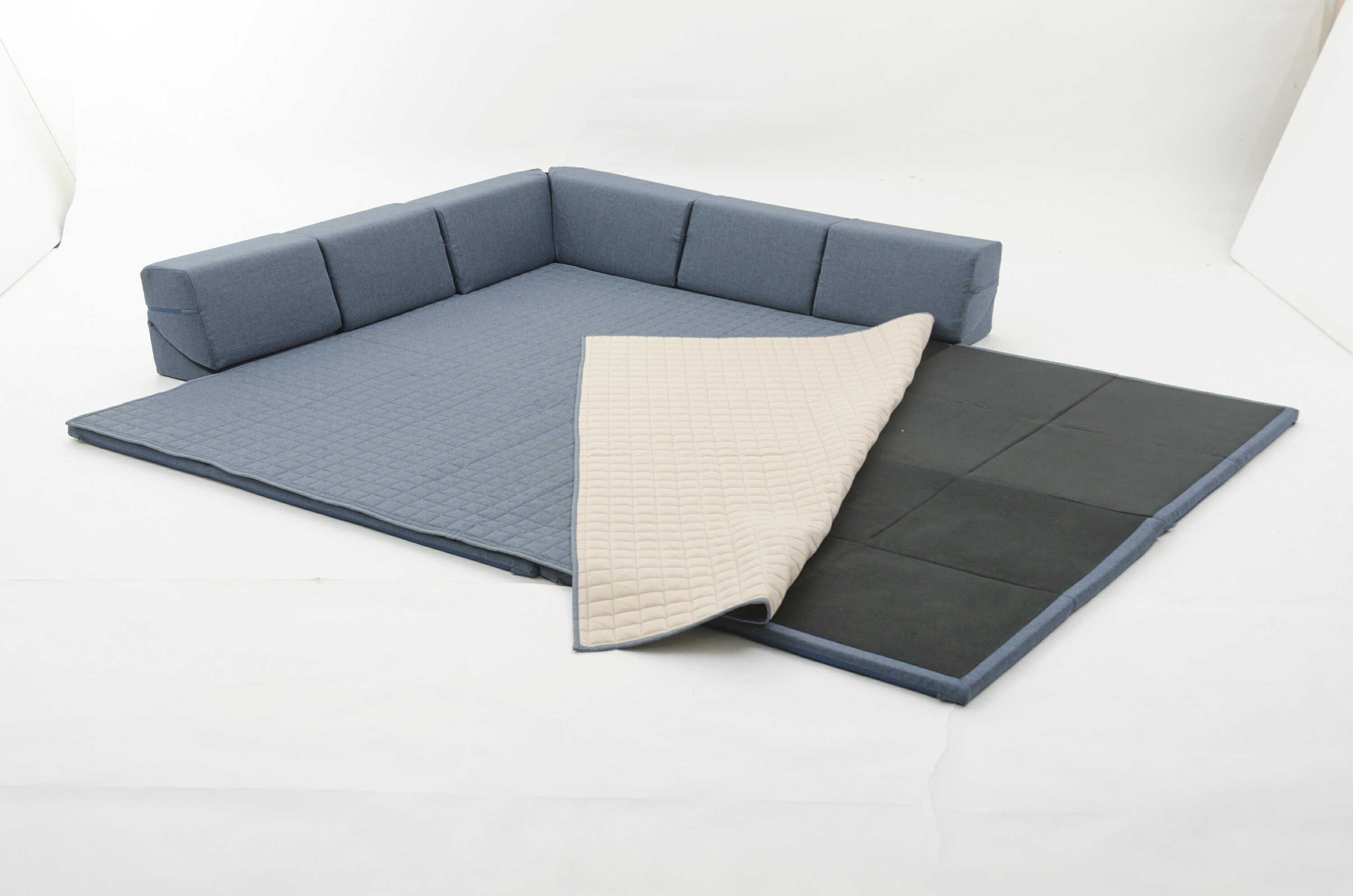 楽天市場】洗える極厚ラグマット 和楽のZONIA コーナーラグマットL