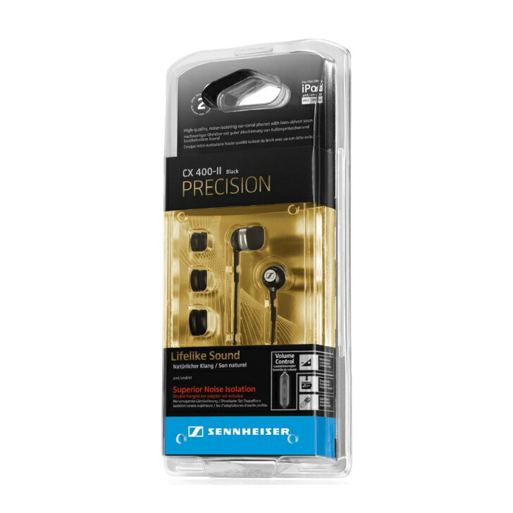 楽天市場】Sennheiser カナル型ヘッドフォン CX 400-II BLACK 有線 高