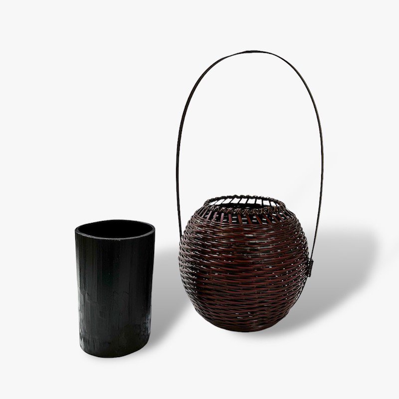 楽天市場】【染まりも花入】伝統的工芸品 国産 日本製 竹 竹籠 花籠