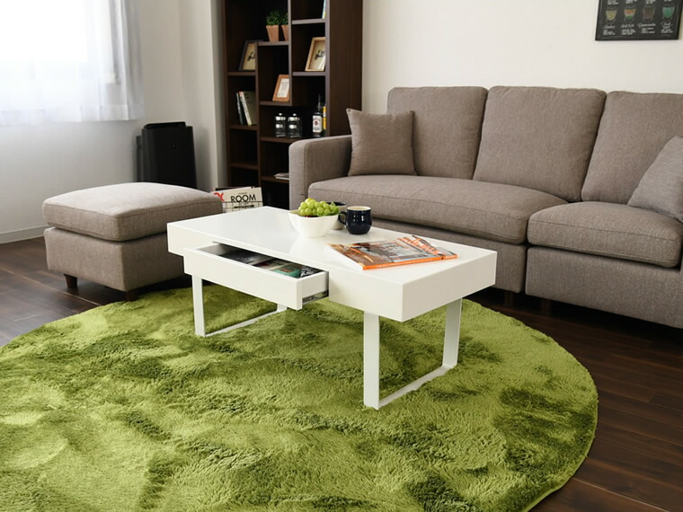 楽天市場】鏡面テーブル 幅100cm リビングテーブル エナメル塗装