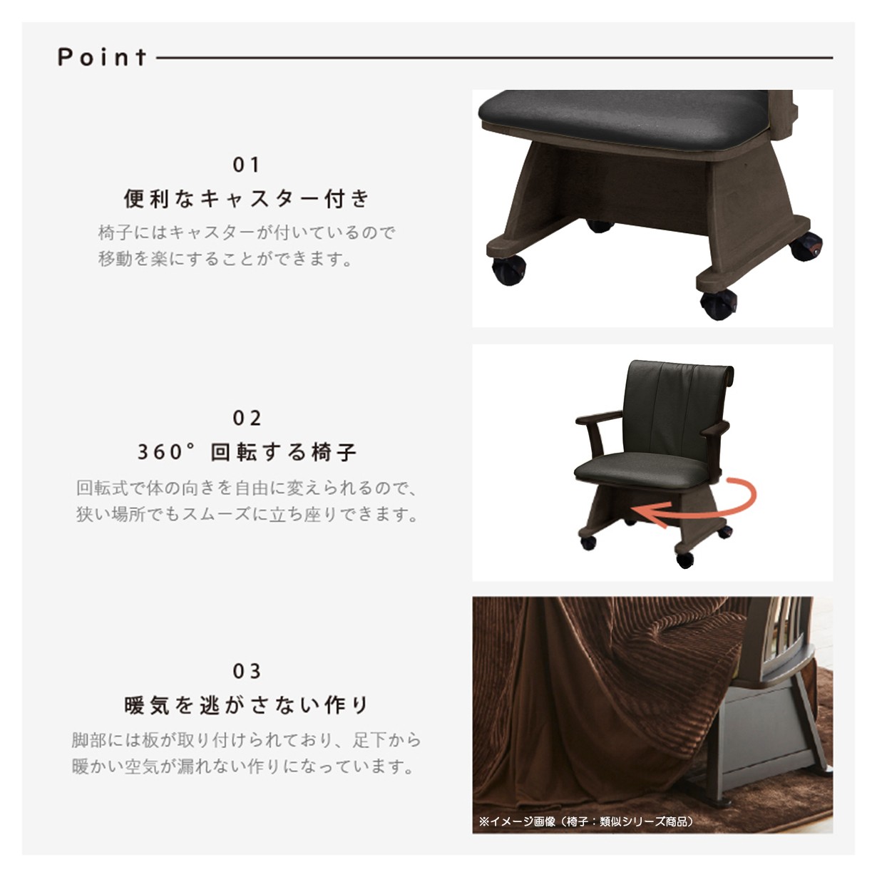 楽天市場】こたつ 3点セット 1人用 幅85cm こたつテーブル こたつ布団