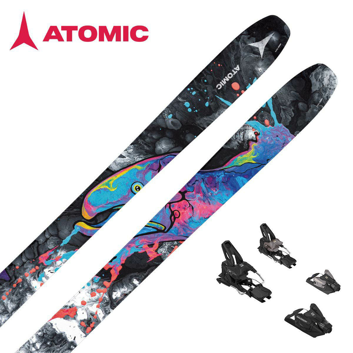 スキー板 ATOMIC All mountain, NOMAD Select Ski ATOMIC NOMAD MAGNET, all mountain rocker, woodcore, titanium