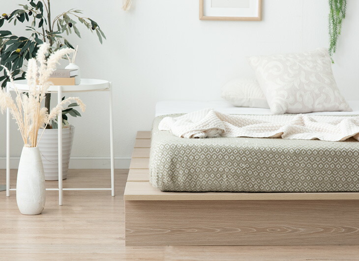 楽天市場】木目調 ステージベッド ベッドフレーム ベッド下収納