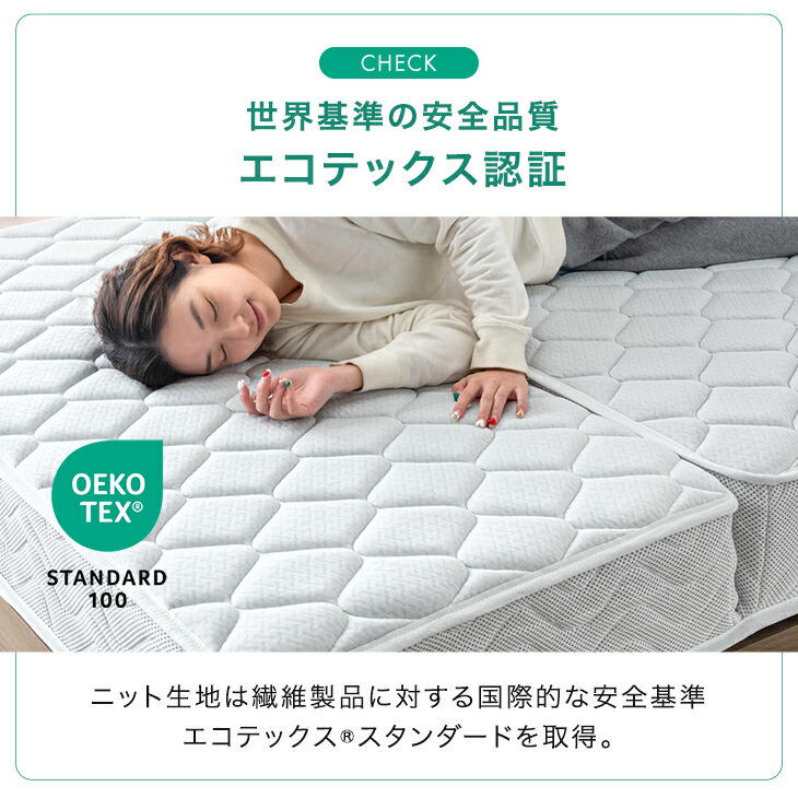 楽天市場】RENEW 寝心地UP 三つ折り ポケットコイル マットレス 極厚