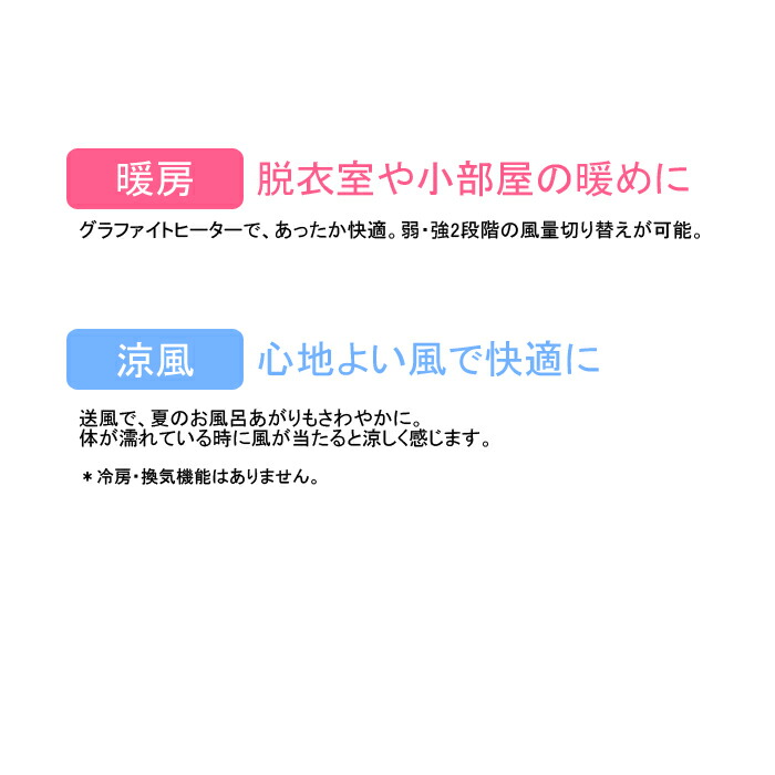 楽天市場】脱衣室暖房機『ゆとらいふ』 壁面取り付けタイプ(単相交流