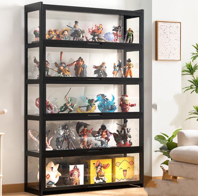 楽天市場】アクリル コレクションケース 上下スライド式扉 竹製 4層/5