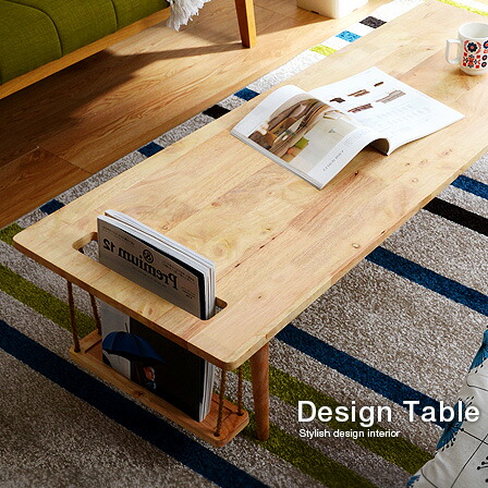 楽天市場】☆スーパーSALE開催中☆オシャレな収納付き 天然木製