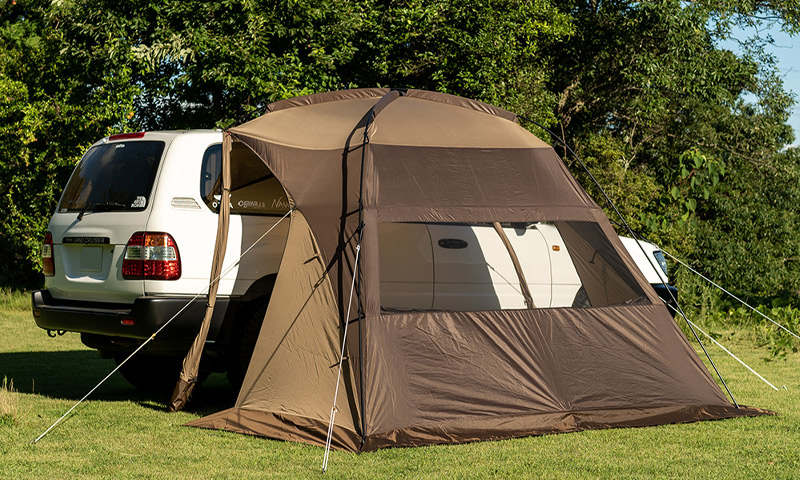 楽天市場】カーサイドシェルター2 Car Side Shelter II(ダークブラウン