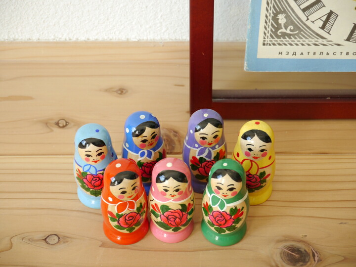 楽天市場】ロシア 水玉 マトリョーシカ 【3ピース‐全5色】おしゃれ