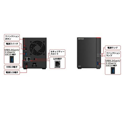 楽天市場】バッファロー BUFFALO LS720D0402 2.5GbE DTCP-IP 対応 NAS