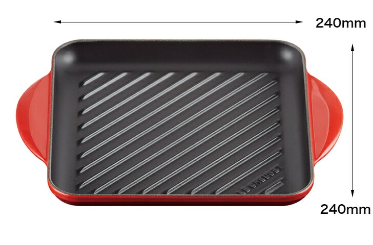 楽天市場】【日本正規品】Le CREUSET グリル・カレ 24cm スクエア 鋳物