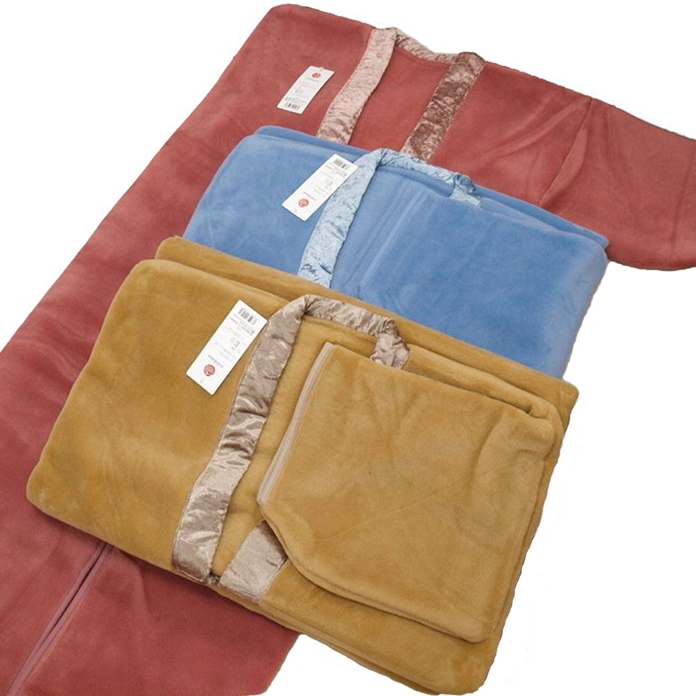 楽天市場】西川ニューマイヤー アクリル毛布無地カラー 夜着(かいまき