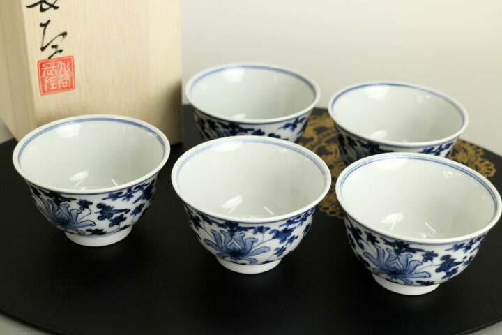 楽天市場】九谷焼 汲出揃 牡丹唐草/山本長左（宮内庁御用窯）＜送料