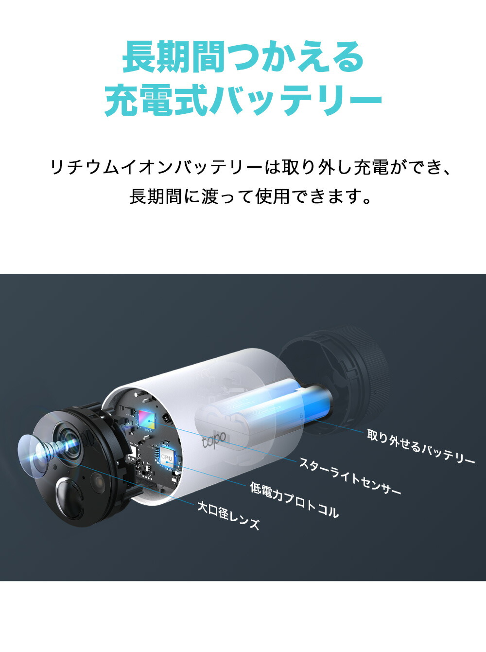 楽天市場】Tapo 屋外 防犯カメラ ソーラー 見守りカメラ 配線不要 2K