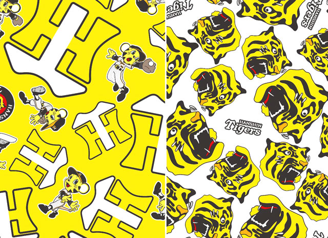 楽天市場】【送料無料】キャラクター 生地 阪神タイガース HTマーク