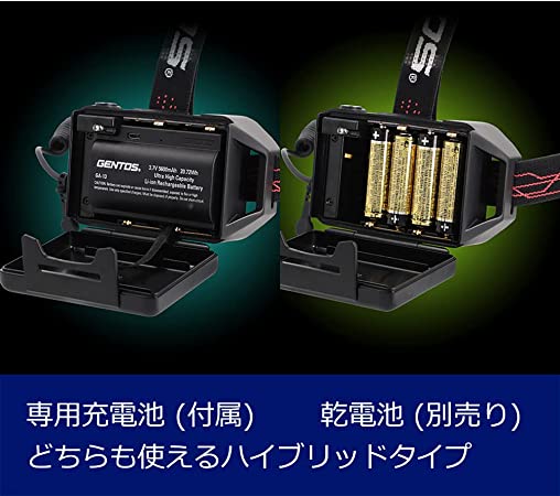 楽天市場】【ジェントス】【充電池 / 乾電池兼用】GH-103RG 充電式