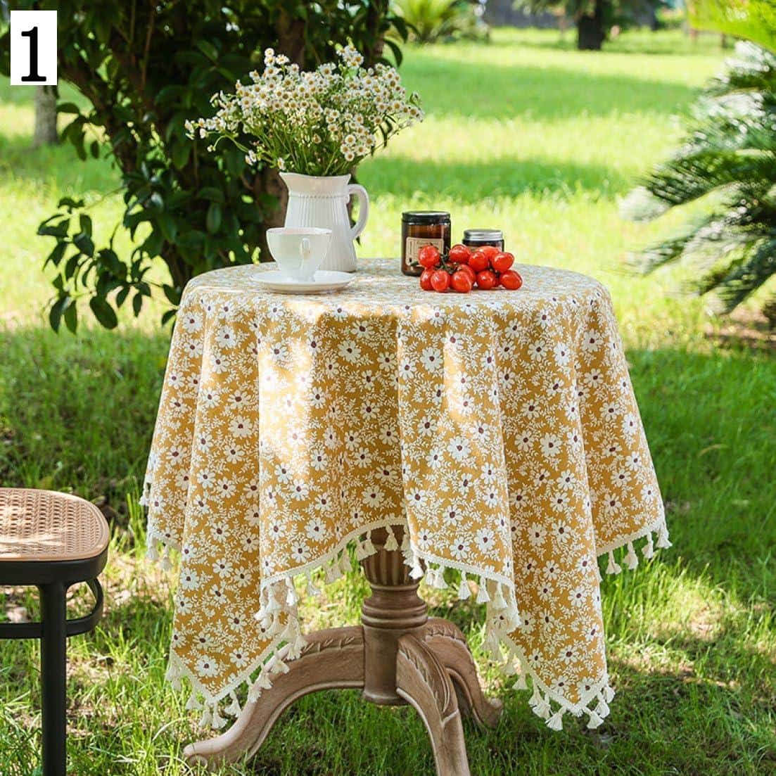 楽天市場】北欧 テーブルクロス 長方形 コットン ルーム装飾 90*90cm