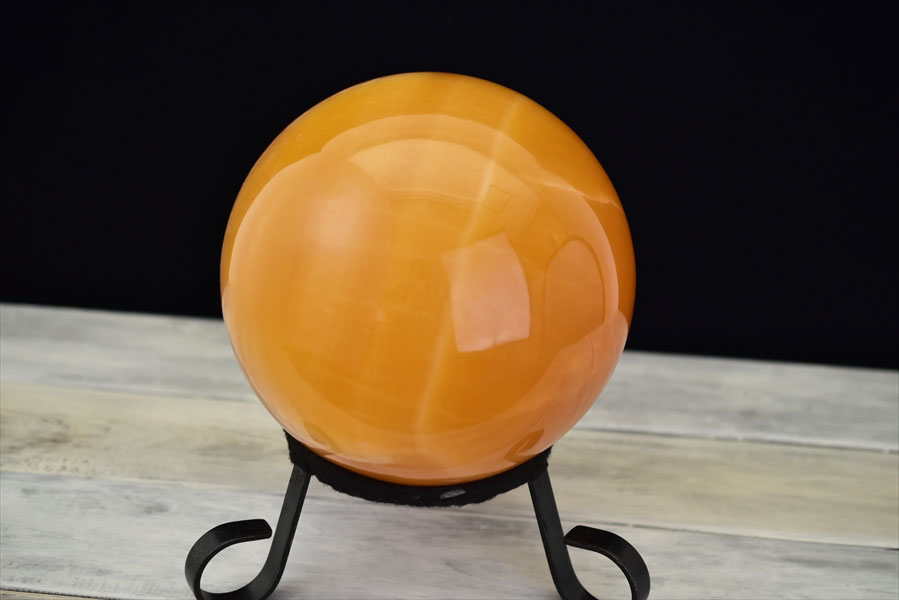 楽天市場】○特大 170mm珠○ オレンジカルサイト AAAAA 丸玉 スフィア