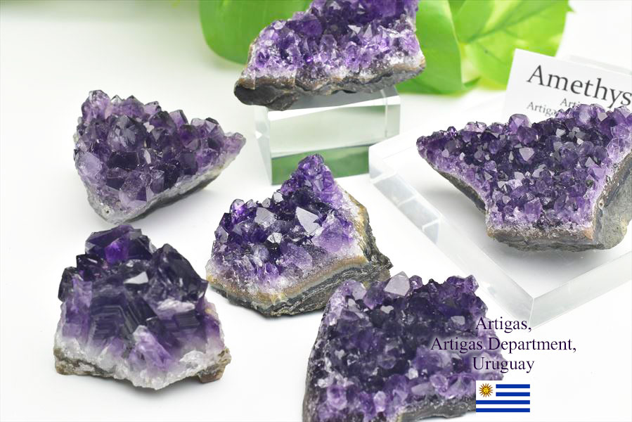 楽天市場】アメジスト ミニクラスター 原石 ◇ウルグアイ・アルティ