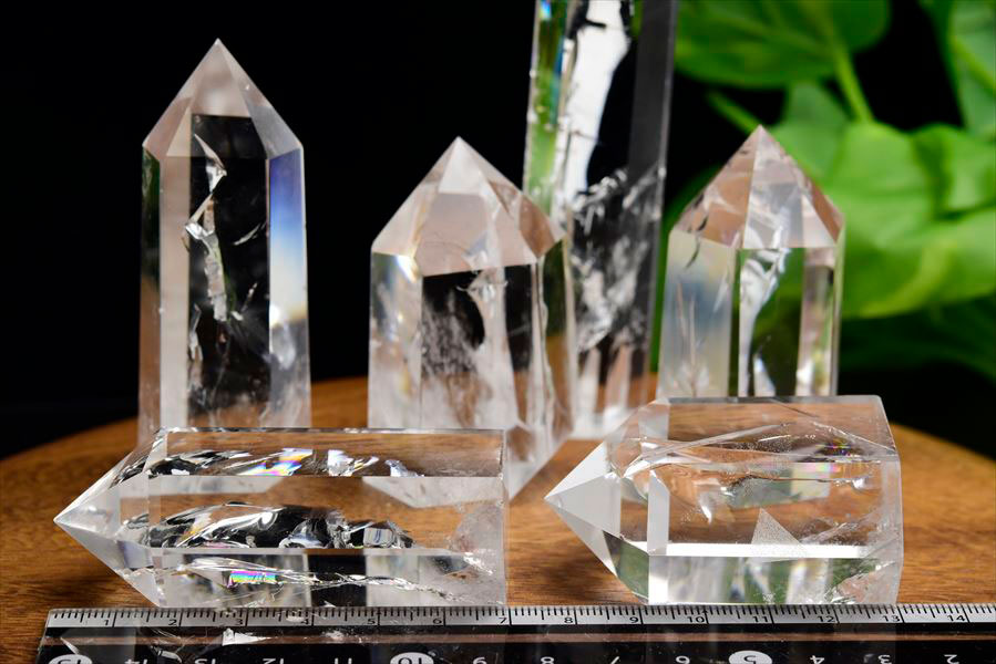 楽天市場】虹入り レインボー 水晶 ポイント 六角柱 □種類お任せ