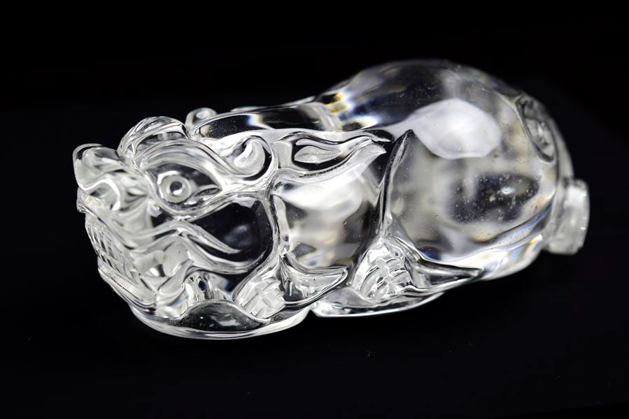 楽天市場】◇蓄財・招財◇ 天然 水晶 貔貅 ヒキュウ 彫刻 置物◇最上級