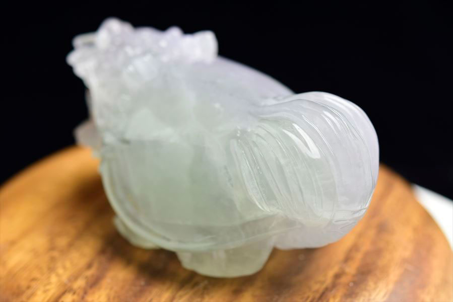 楽天市場】◇正財運◇ フローライト 蛍石 龍亀 ロングイ彫刻 置物【約